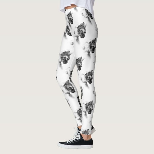Stella the Gray Cat Leggings (Links)