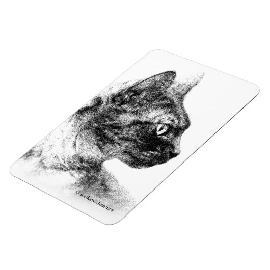 Stella the Gray Cat Magnet (Linke Seite)