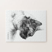 Stella the Gray Cat Puzzle (Horizontal)