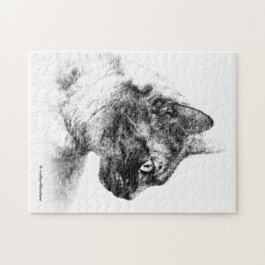 Stella the Gray Cat Puzzle (Horizontal)