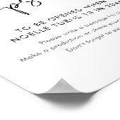 STELLA Time Capsule Baby Duschsignatur Poster (Ecke)