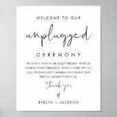 STELLA Unplugged Wedding Ceremony Sign Poster (Vorne)