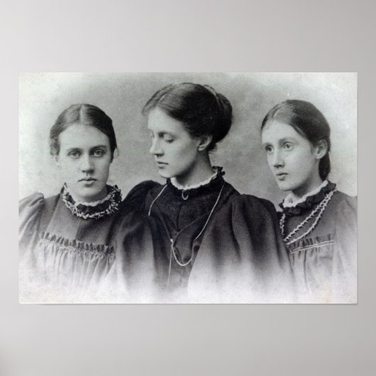 Stella, Vanessa und Virginia Stephen, c.1896 Poster (Vorne)
