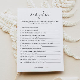 STELLA Vater Jokes Baby Showspielkarte Einladung