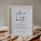 STELLA Video Booth Wedding Sign Poster