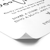 STELLA Video Booth Wedding Sign Poster (Ecke)