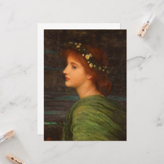 Stella (von Frank Dicksee) Karte (Vorderseite/Rückseite Beispiel)