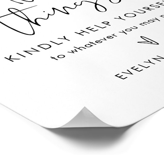 STELLA Wedding Bad Goodies Zeichen Poster (Ecke)