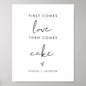STELLA Wedding Cake Dessert Sign Poster (Vorne)