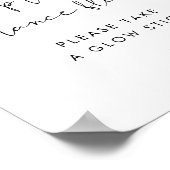 STELLA Wedding Glow Stick Sign Poster (Ecke)