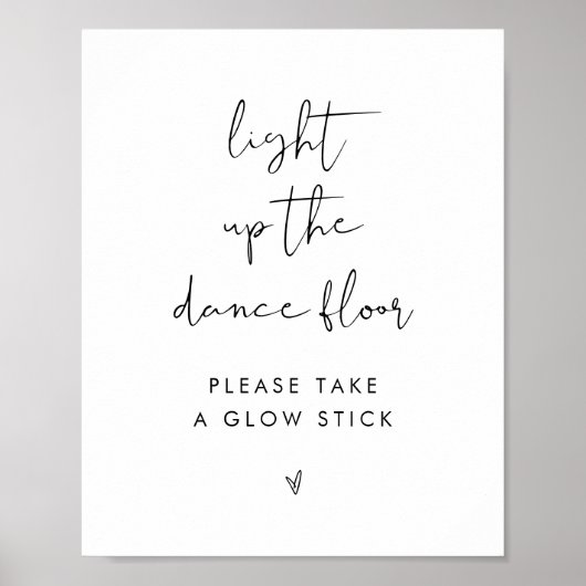 STELLA Wedding Glow Stick Sign Poster (Vorne)