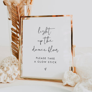 STELLA Wedding Glow Stick Sign Poster