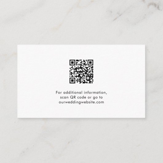 STELLA Wedding Guest Attractions Enclosure Card Begleitkarte (Rückseite)