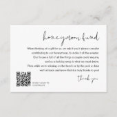STELLA Wedding Honeymoon Fund QR Code Begleitkarte (Vorderseite)