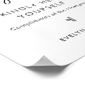 STELLA Wedding Ladys Bathroom Basket Goodies Zeich Poster (Ecke)