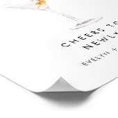 STELLA Wedding Martini Bar Sign Poster (Ecke)