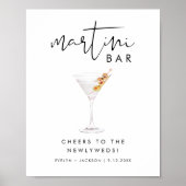 STELLA Wedding Martini Bar Sign Poster (Vorne)