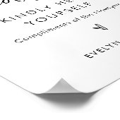 STELLA Wedding Mens Bathroom Basket Goodies Zeiche Poster (Ecke)