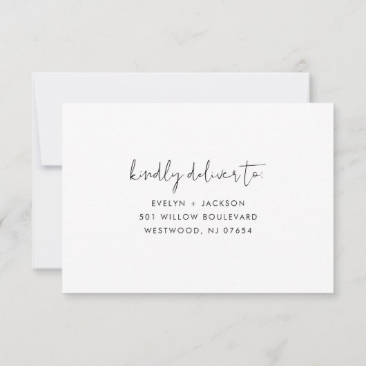 STELLA Wedding RSVP Response Card (Rückseite)