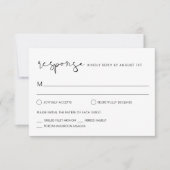 STELLA Wedding RSVP Response Card Karte (Vorderseite)