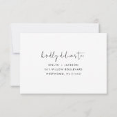 STELLA Wedding RSVP Response Card Karte (Rückseite)