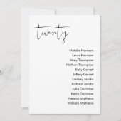 STELLA Wedding Seating Card - TABELLE 20 Einladung (Vorderseite)