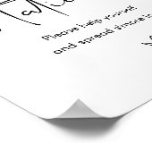 STELLA Wedding S'mores Station-Zeichen Poster (Ecke)