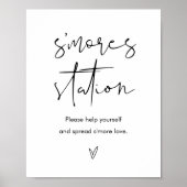 STELLA Wedding S'mores Station-Zeichen Poster (Vorne)