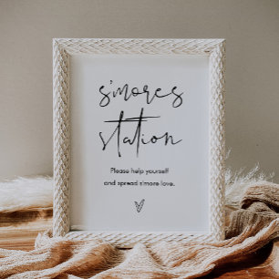STELLA Wedding S'mores Station-Zeichen Poster