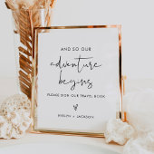 STELLA Wedding Travel Book Gästebuchunterschrift Poster