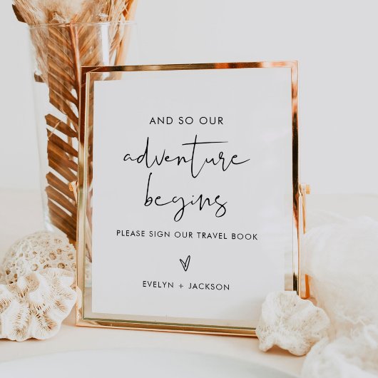 STELLA Wedding Travel Book Gästebuchunterschrift Poster