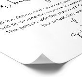 STELLA Wie groß ist ihr Baby-Duschspiel Poster (Ecke)