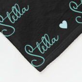 Stella wiederholt individuelle Name und Herz auf s Fleecedecke (Ecke)