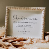 STELLA Wine Bottle Guest Book Wedding Sign Poster