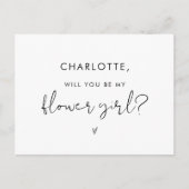 STELLA wird mein Blumenmädchen sein Postkarte (Vorderseite)