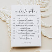 STELLA würde sie eher Brautparty Game Card Einladung