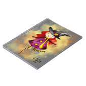 Stellalunarts Halloween Niedliches Mädchen Notizblock (Linke Seite)