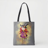 Stellalunarts Halloween Niedliches Mädchen Tasche (Vorderseite)