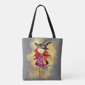 Stellalunarts Halloween Niedliches Mädchen Tasche (Rückseite)