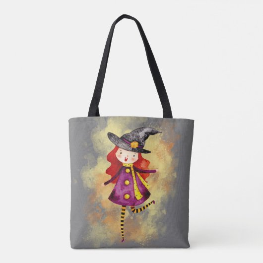 Stellalunarts Halloween Niedliches Mädchen Tasche (Rückseite)