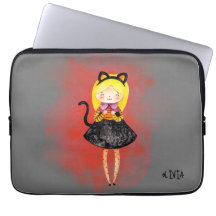 Stellalunarts Niedlich Girl Halloween Cat