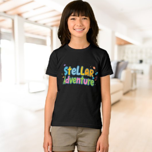 Stellar Adventure children's t-shirts space