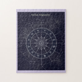 Stellar Align Monochrome Art Jigsaw Puzzle ジグソーパズル
