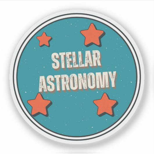 Stellar Astronomie Aufkleber (Vorderseite)