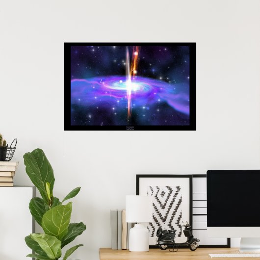 Stellar Black Hole Print Poster (Heimbüro)