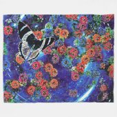 Stellar Blooms Fleecedecke (Vorderseite (Horizontal))