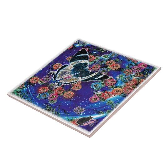 Stellar Blooms Keramik Tile Fliese (Seite)