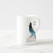 Stellar Blue Jay bone China Tasse (Vorderseite Rechts)