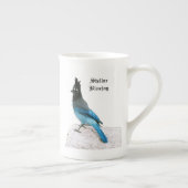 Stellar Blue Jay bone China Tasse (Rechts)