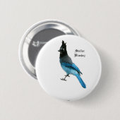 Stellar Blue Jay Button (Vorne & Hinten)